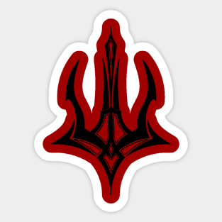 Blooming Trident Sticker